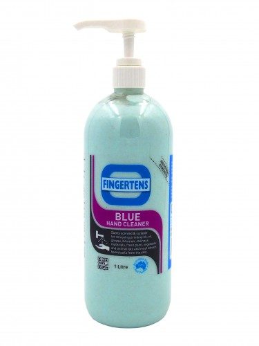 Fingertens Blue Heavy Duty Hand Cleaner 1 Litre Bottles with pump