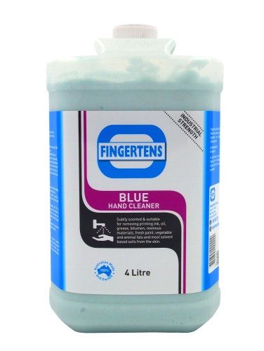 Fingertens Blue Heavy Duty Hand Cleaner 4 Litre Bottles