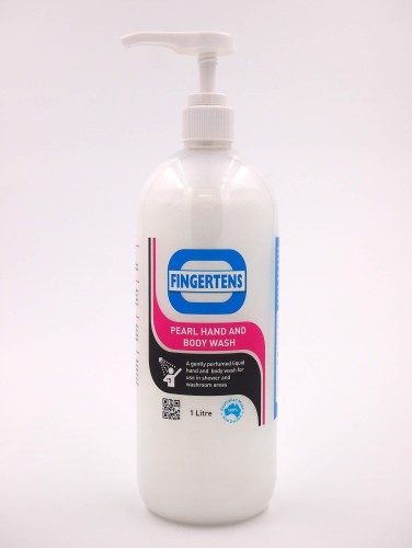 Fingertens Pearl Hand & Body Wash 1 L Pump Pack