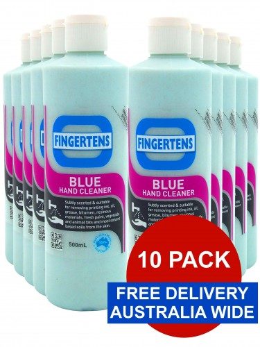 Fingertens Blue Heavy Duty Hand Cleaner 500 mL 10 Pack