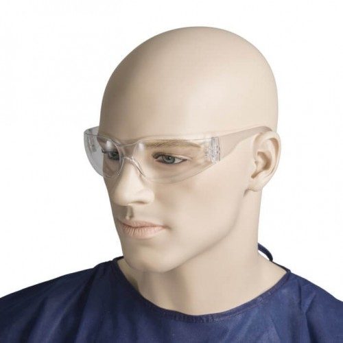 Safety Glasses - Clear Lens, 12 pairs per pack
