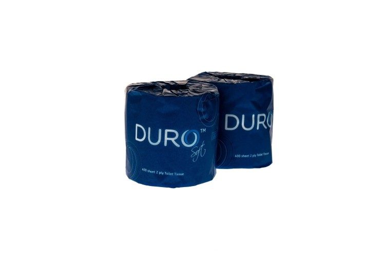 Duro Toilet Paper Roll 400 Sheet Individually Wrapped x 48 Rolls